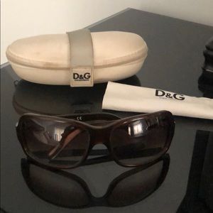 Dolce and Gabbana brown sunglasses